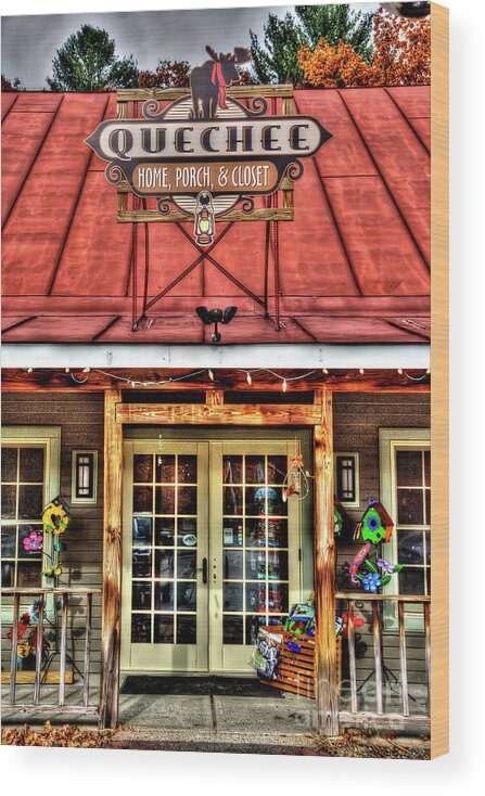 Adrian Laroque Wood Print featuring the photograph Home Porch and Closet by LR Photography