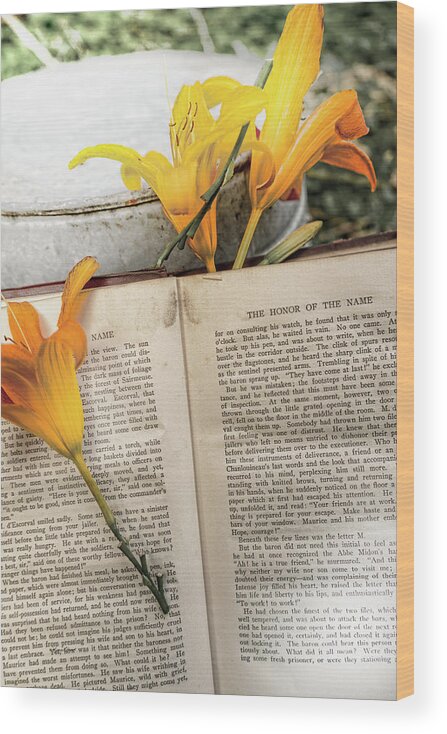 Sharon Popek Wood Print featuring the photograph Honor of Name Lily by Sharon Popek