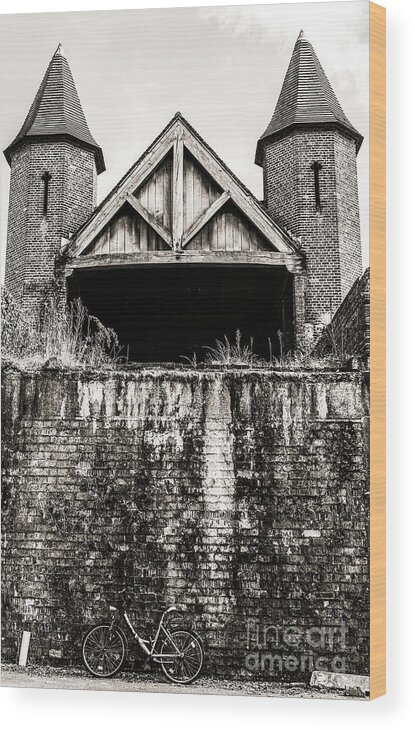 Beautiful Bruges Series By Lexa Harpell Wood Print featuring the photograph How Times Have Changed by Lexa Harpell