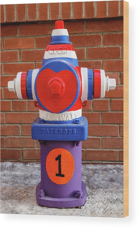 Hydrant Wood Print featuring the photograph Hydrant Number One by James Eddy
