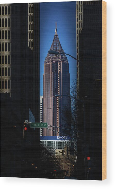 Atlanta Wood Print featuring the photograph IBM Tower by Kenny Thomas