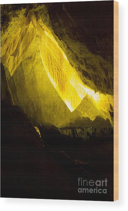 Illuminated Wood Print featuring the photograph Illuminated Shawl by Angela DeFrias