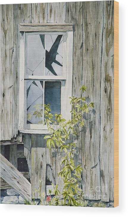 Barn Wood Print featuring the painting Inner Beauty by Jackie Mueller-Jones