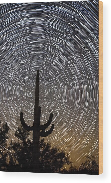 American Southwest Wood Print featuring the photograph Into the Night by James Capo