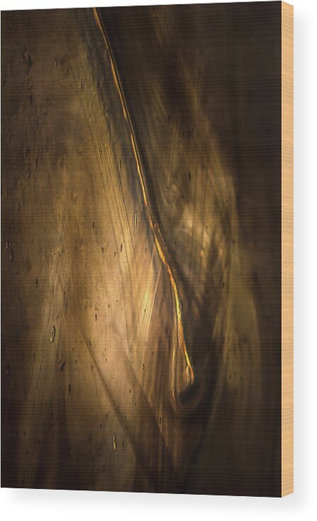 Abstract Wood Print featuring the photograph Intrusion by Peter Scott