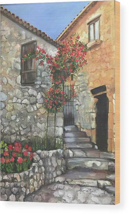 Italy Wood Print featuring the painting Italy by Gloria Smith