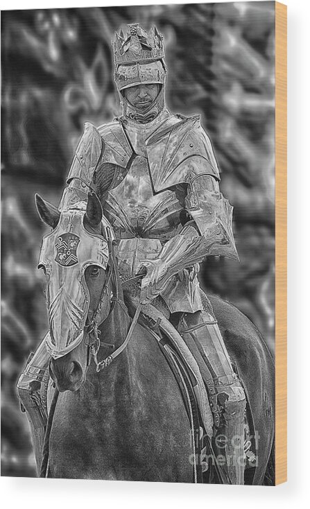 Knight Wood Print featuring the photograph King Richard 111 1 by Linsey Williams