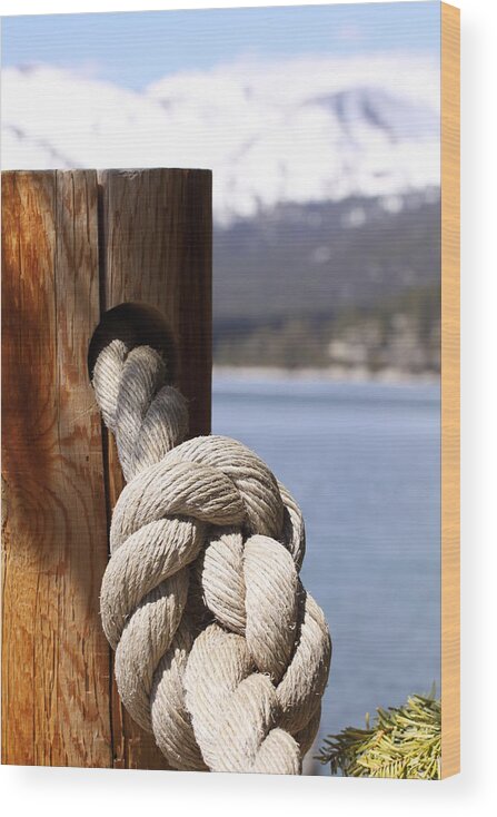 Knot Wood Print featuring the photograph Knot in Tahoe by Jeff Floyd CA
