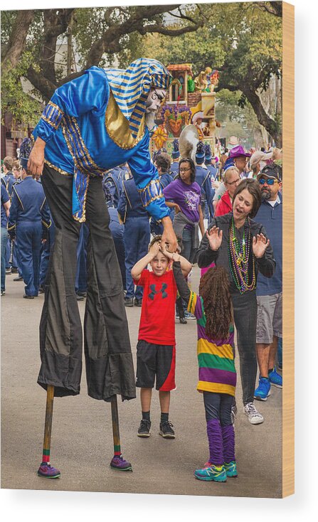 Krewe Of Thoth Wood Print featuring the photograph Krewe of Thoth Greeting by Thomas Lavoie
