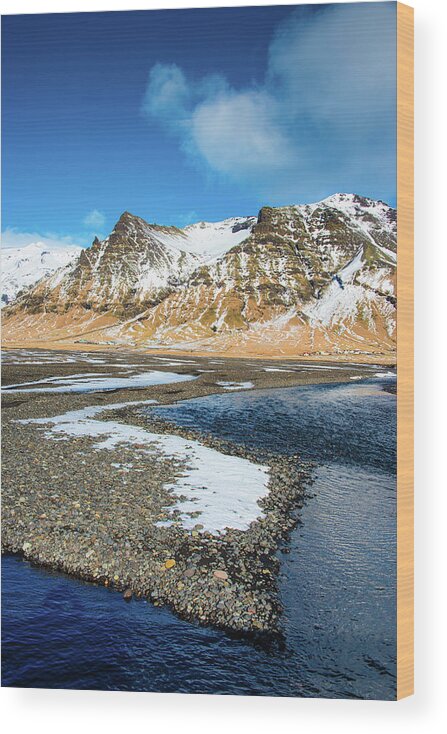 Iceland Wood Print featuring the photograph Landscape Sudurland South Iceland by Matthias Hauser