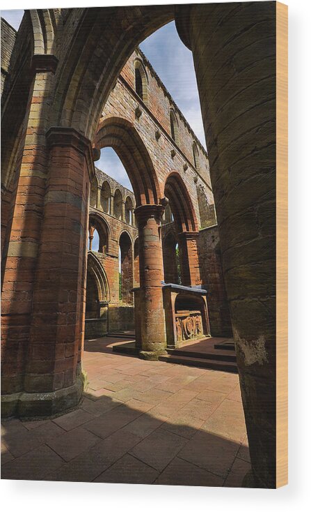 Travel Wood Print featuring the photograph Lanercost Priory by Louise Heusinkveld