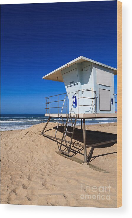 America Wood Print featuring the photograph Lifeguard Tower Photo by Paul Velgos