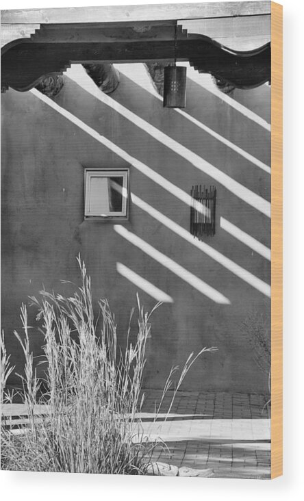 Adobe Wood Print featuring the photograph Light and Shadow by Jacqui Binford-Bell