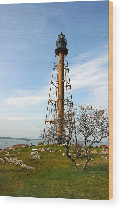 Marblehead Lighthouse Wood Print featuring the photograph Marblehead Light by Michelle Constantine