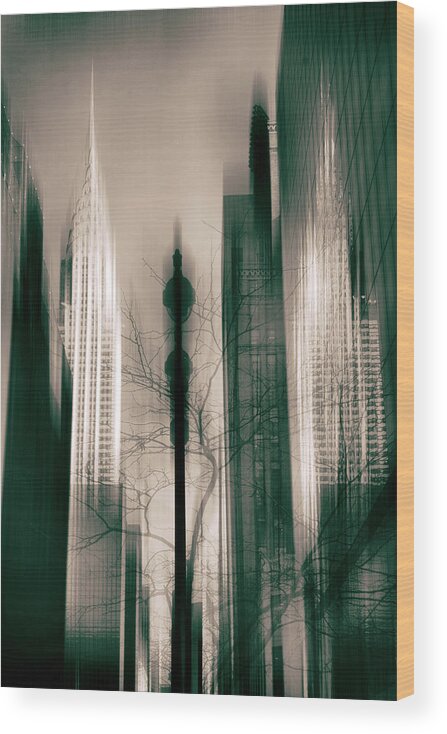 New York Wood Print featuring the photograph Metropolis Mood by Jessica Jenney
