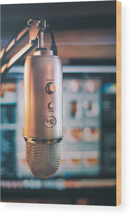 Scott Norris Photography Wood Print featuring the photograph Mic Check 1 2 3 by Scott Norris