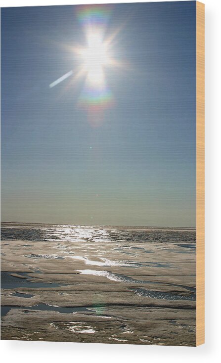 Arctic Wood Print featuring the photograph Midnight Sun Over The Arctic by Anthony Jones