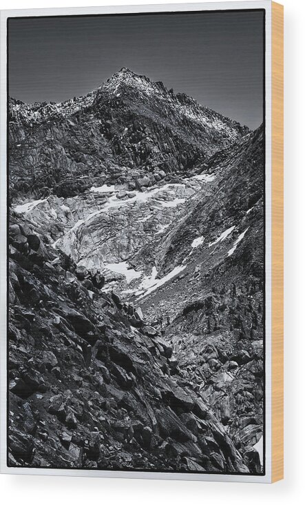 Mountain Wood Print featuring the photograph Mineral King Sequoia National Park by Lawrence Knutsson