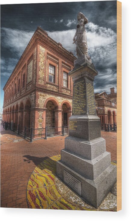 Architecture Wood Print featuring the photograph Monumental by Wayne Sherriff