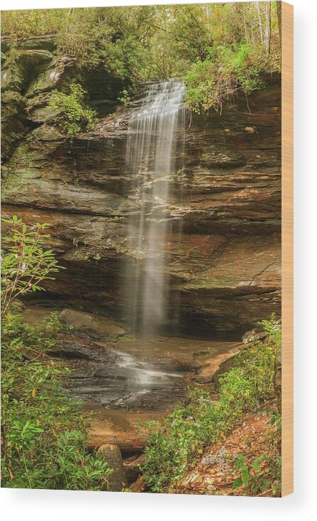 Moore Cove Falls Wood Print featuring the photograph Moore Cove Falls by Rob Hemphill