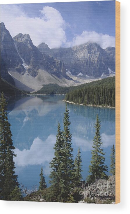 Canada Wood Print featuring the photograph Moraine Lake Canada by Rudi Prott