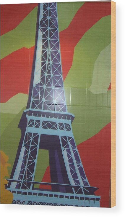 Paris Wood Print featuring the photograph More Parisian murals..... by Rusty Gladdish