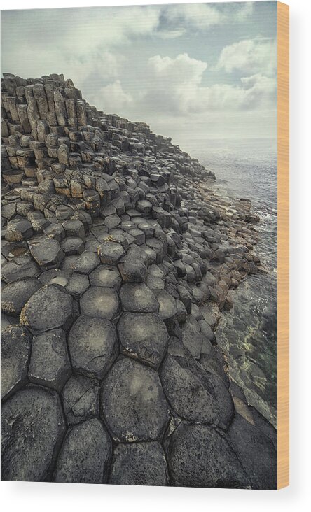 Giant Causeway Wood Print featuring the photograph Morning with Giants by Jaroslaw Blaminsky