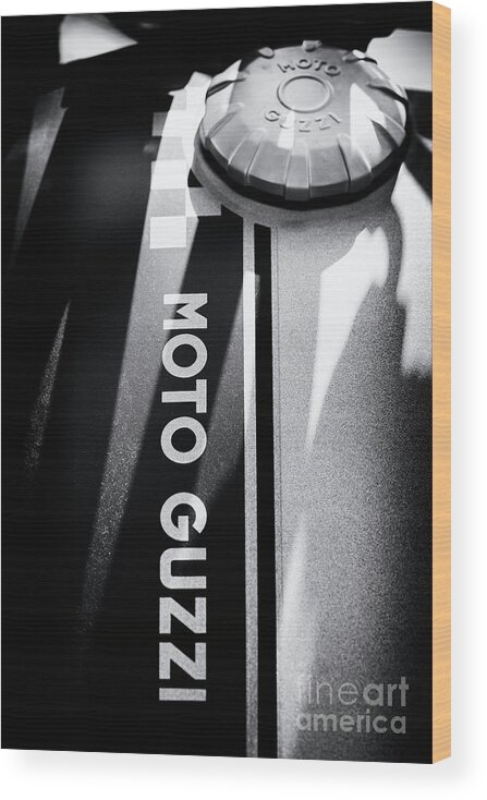 Moto Guzzi Wood Print featuring the photograph Moto Guzzi by Tim Gainey