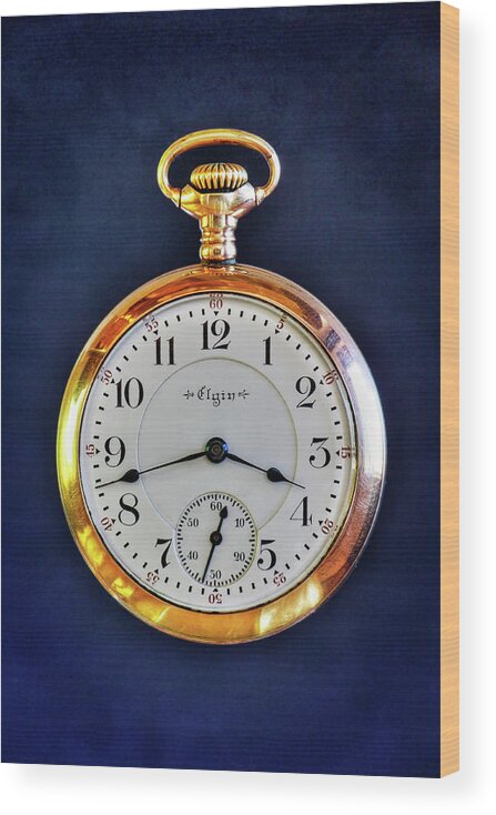 Pocket Watch Wood Print featuring the photograph My Grandfather's Watch by James Eddy