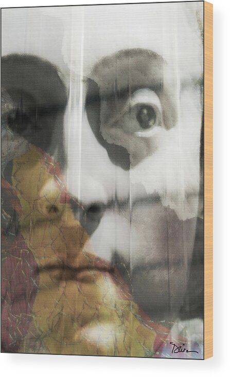 Face Wood Print featuring the photograph Mysterious by Peggy Dietz