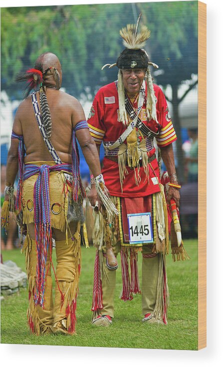 Dance Wood Print featuring the photograph Native Americans by David Freuthal