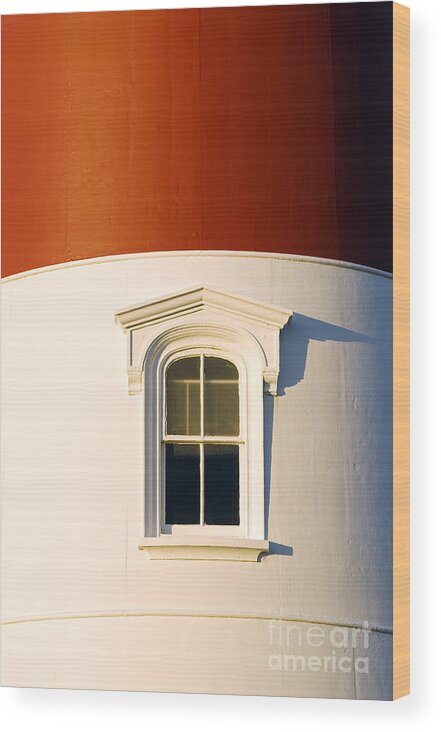 cape Cod Wood Print featuring the photograph Nauset Light Detail by John Greim