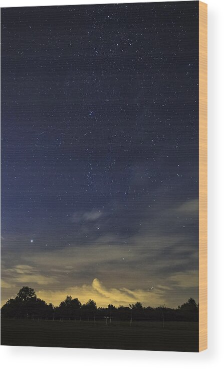Stars Wood Print featuring the photograph NIght dream by Martin Capek