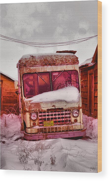 Van Wood Print featuring the photograph No more deliveries by Jeff Swan