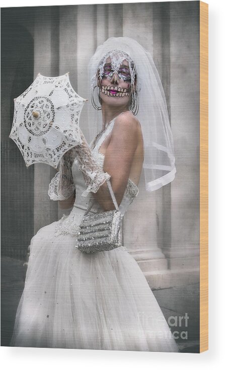 Bride Wood Print featuring the photograph NOLA Bride by Jerry Fornarotto