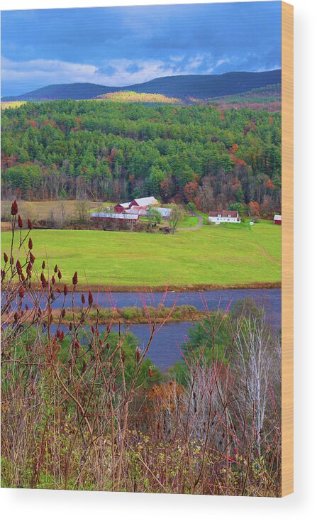  Wood Print featuring the photograph Northern Vermont Vista by Polly Castor
