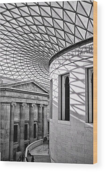 British Museum Wood Print featuring the photograph Old and New by Heather Applegate