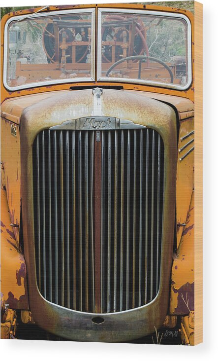 Fire Wood Print featuring the photograph Old Fire Truck by David Gordon
