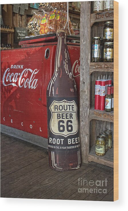 Coca Cola Wood Print featuring the photograph Old General Store by Ella Kaye Dickey