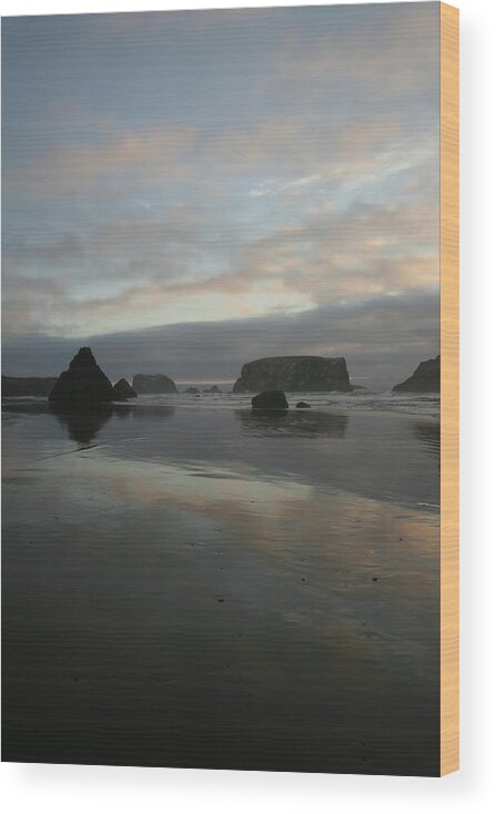 Pacific Dusk Wood Print featuring the photograph Pacific Dusk by Dylan Punke