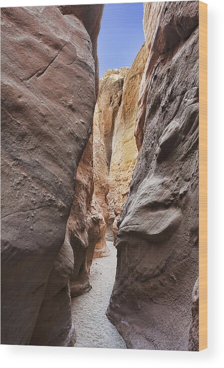 Slot Wood Print featuring the photograph Palm Slot Canyon by Kelley King