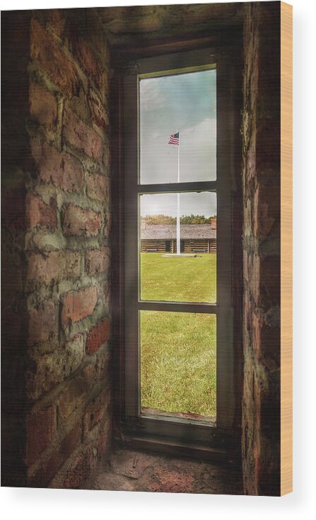 Parade Ground Wood Print featuring the photograph Parade Ground by John Anderson