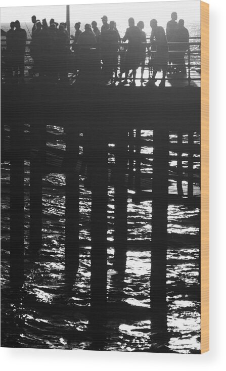 Pier Wood Print featuring the photograph Pier Pressure by George Taylor