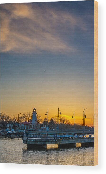 Port Credit Wood Print featuring the photograph Port Credit 4 by Steve Harrington