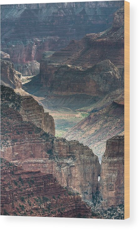 North Rim Grand Canyon Wood Print featuring the photograph Portal by Chuck Jason