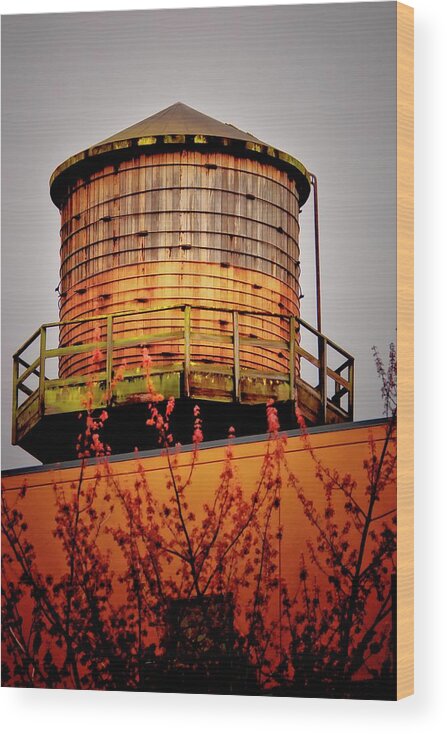 Water Tower Wood Print featuring the photograph Portland Water Tower III by Albert Seger