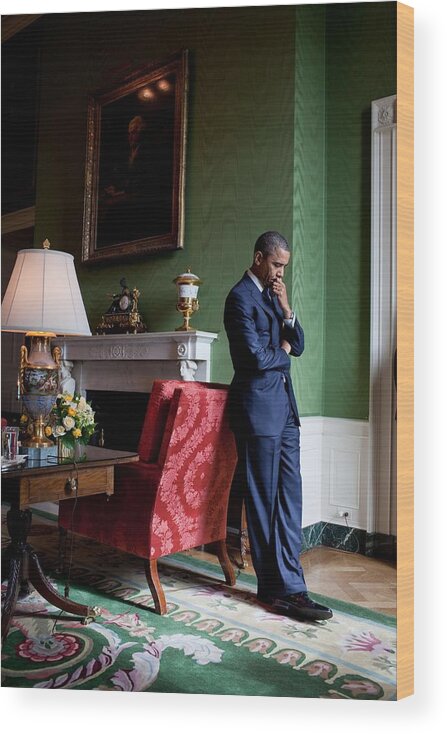 History Wood Print featuring the photograph President Barack Obama Waits by Everett