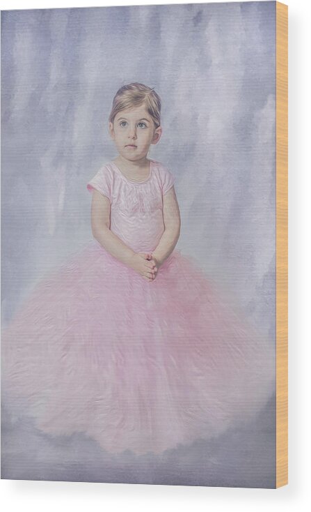 Little Girl Wood Print featuring the photograph Princess Dreams by Elvira Pinkhas