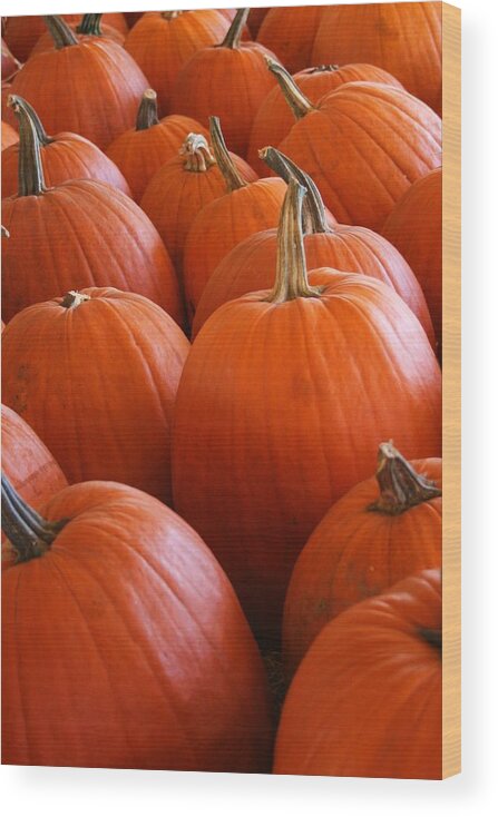 Photo For Sale Wood Print featuring the photograph Pumpkins by Robert Wilder Jr