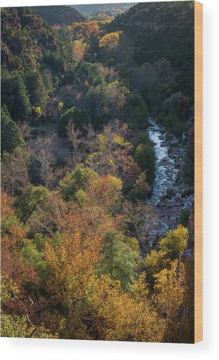 Oak Creek Canyon Wood Print featuring the photograph Quiet Canyon by TM Schultze